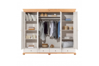 Шкаф для платья и белья Хельсинки 4SP M (4SP GT M)