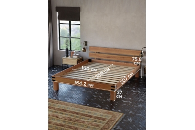 Кровать OAK 160х200 (дуб/масло)