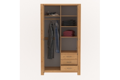 Шкаф для платья и белья Фьорд 113