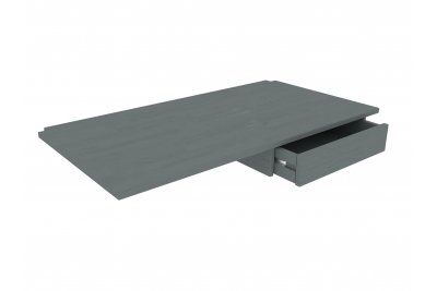 Кровать-чердак Амелия (серый)