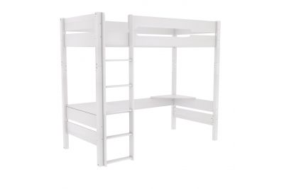 Кровать-чердак Амелия (белый воск)