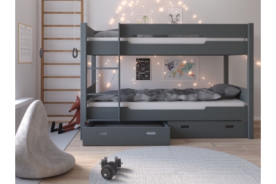 Кровать двухъярусная Амелия (серый)