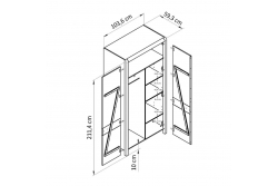 Шкаф для одежды Мадейра 2 двери