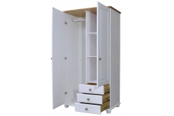 Шкаф для одежды 6001 (белый воск)