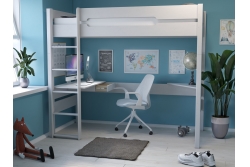 Полка-столик кровати Амелия (белый воск)