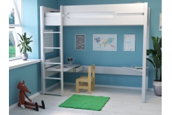 Полка-столик кровати Амелия (белый воск)