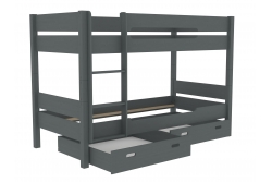Кровать двухъярусная Амелия (серый)