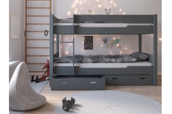 Кровать двухъярусная Амелия (серый)