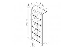 Стеллаж Мадейра 5 полок