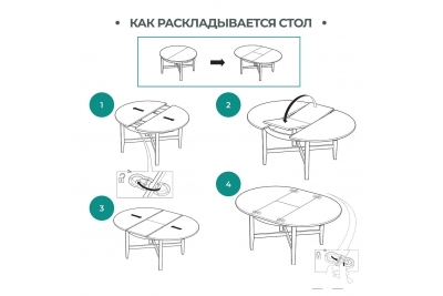 Стол круглый Кантри