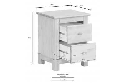 Тумба прикроватная Рауна 02